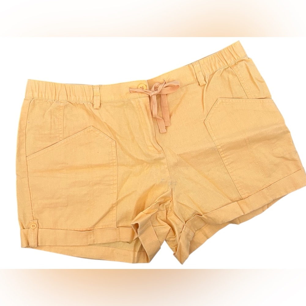 New York & Company Orange Cargo Shorts